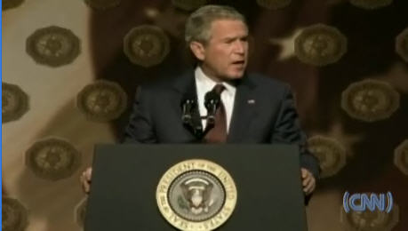 President George Bush, speaking to American Legion National Convention <font size=-2>(Source: CNN)</font>