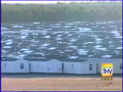 Over 10,000 FEMA mobile homes sit unused in Hope, Arkansas <font size=-2>(Source: KTHV)</font>