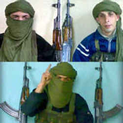 An Islamist web site claims that these three children are the suicide bombers. <font size=-2>(Source: Spiegel)</font>