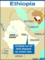 Gunmen attacked a Chinese oil field in Jijiga, in Ethiopia on Tuesday <font size=-2>(Source: turkishpress.com)</font>