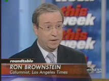 Columnist Ron Brownstein <font size=-2>(Source: ABC)</font>