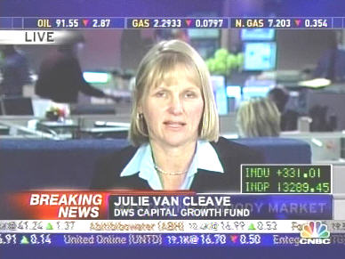 Julie Van Cleave, DWS Capital Growth Fund <font face=Arial size=-2>(Source: CNBC)</font>