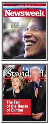 Covers of <i>Newsweek</i> and <i>The Weekly Standard</i>