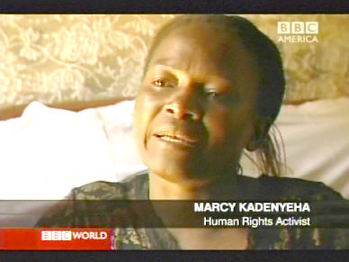 Marcy Kadenyeha, human rights activity, Luo tribe, Kenya <font face=Arial size=-2>(Source: BBC)</font>