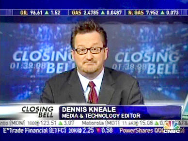 CNBC commentator Dennis Kneale was completely stupified on Tuesday <font face=Arial size=-2>(Source: CNBC)</font>