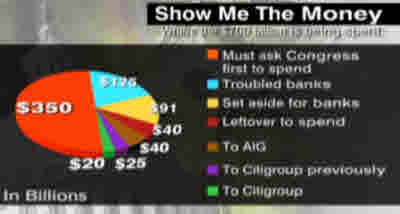 How the $700 billion bailout money is being spent <font face=Arial size=-2>(Source: CNN)</font>