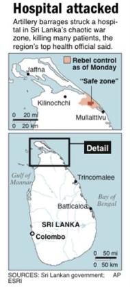 Sri Lanka 'safe zone' attacked <font face=Arial size=-2>(Source: csmonitor.com)</font>