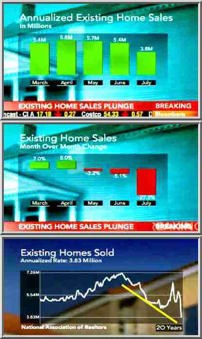 July 2010 - existing home sales <font face=Arial size=-2>(Source: Bloomberg TV)</font>