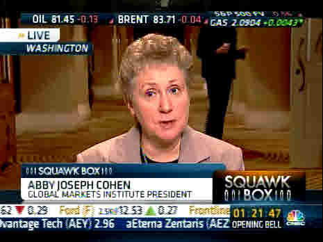 Abby Joseph Cohen, Goldman Sachs <font face=Arial size=-2>(Source: CNBC)</font>