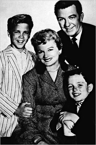 The Cleaver family on 'Leave it to Beaver': (from left) Wally, Mom, Dad and 'The Beav' (AP)