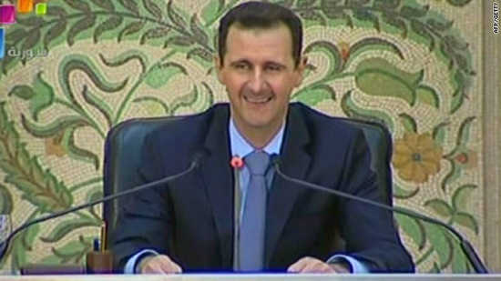 Bashar al-Assad in televised address to nation of Syria