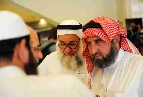 Unidentified Syrian opposition activists chatting in Istanbul on Saturday