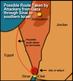 The Sinai is the easternmost region of Egypt, along the border with Israel