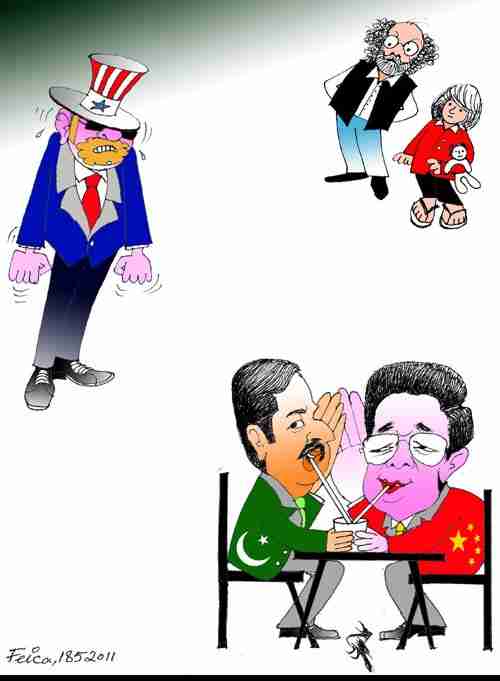 Uncle Sam Looking As Pakistani, Chinese Leaders Drink From The Same Glass (Dawn)