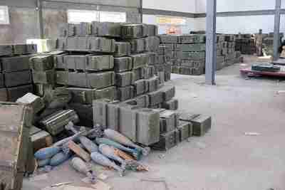 Large mortar shells sit in the open in unguarded weapons depots in Tripoli(AP)