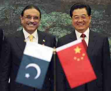 Pakistan's President Zardari and China's President Hu Jintao