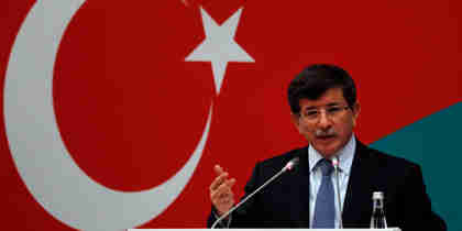 Ahmet Davutoglu on Friday (Reuters)