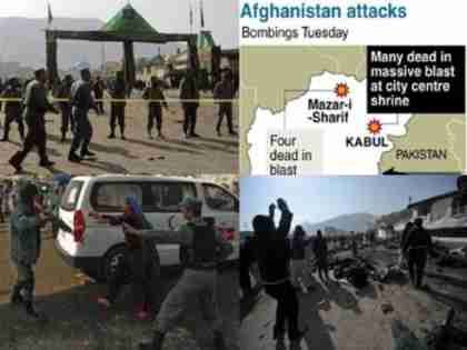 Twin blasts in Shia shrines in Kabul and Mazar-i-Sharif