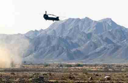  A US helicopter flies near Shamsi air base in Pakistan (AFP)