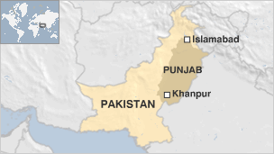 Terrorist bomb in Khanpur (BBC)