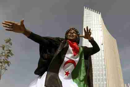 A traditional dancer performs during the inauguration of the new African Union headquaters in Ethiopia's capital Addis Ababa, on Saturday. (Reuters)