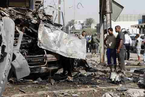 Car bomb attack in Iraq on Wednesday (AP)