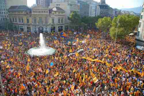 Barcelona celebrates Catalan National Day (September 11)