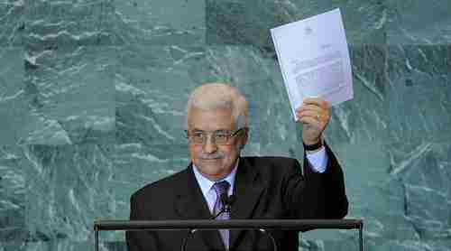 Palestinian president Mahmoud Abbas