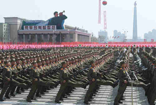 North Korean military parade, 4/15/2012 (AP)