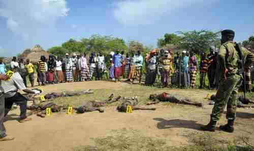 Massacre victims in Kenya