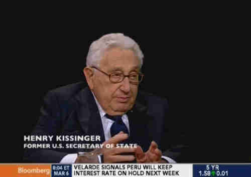 Henry Kissinger, former U.S. Secretary of State