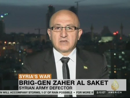 Brig-Gen Zaher al Saket, Syrian army defector