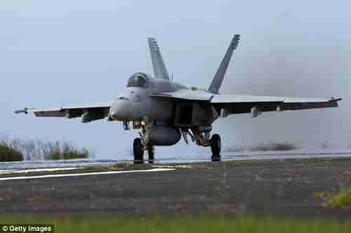 F-18 Super Hornet attack aircraft