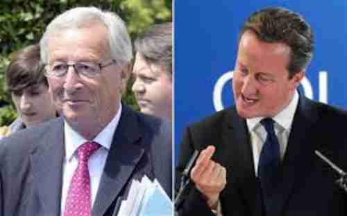 Jean-Claude Juncker and David Cameron