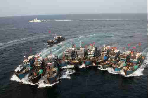 Chinese fishing boats