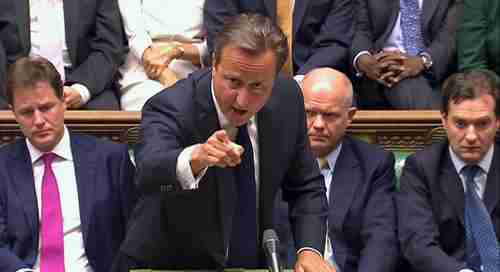 David Cameron in House of Commons (Reuters)