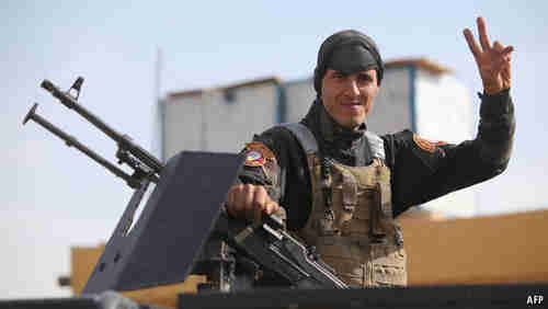 An Iraqi soldier at a base outside Ramadi on May 8th (AFP)