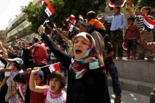 Young Yemenis in anti-Saudi demonstrations in Sanaa