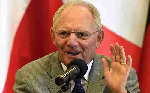 Does Wolfgang Schuble's broad grin mean that he's ready to compromise? (Kathimerini)