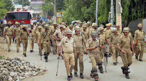 Indian security personnel in Kashmir after violent protests in 2015 (PTI)