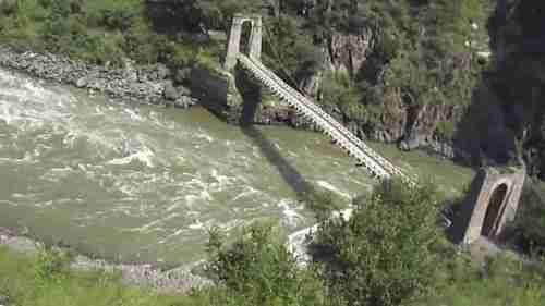 Entrance to historic Sikh place of worship in Kashmir