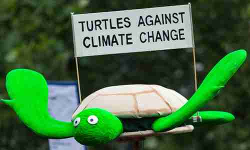 Banner from an Australian march against climate change