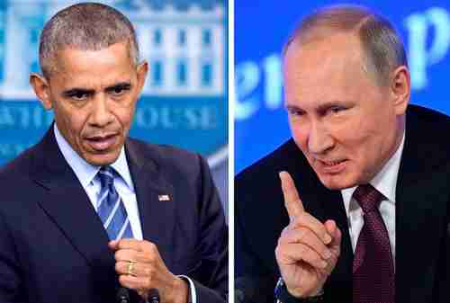 Barack Obama and Vladimir Putin