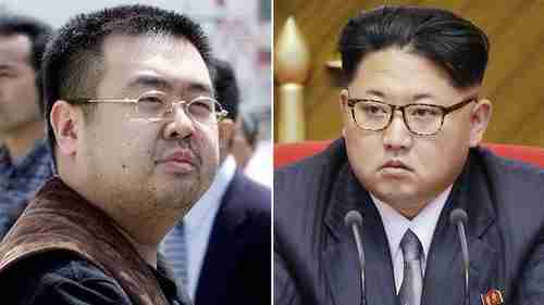 Kim Jong-nam (L), the assassinated half-brother of Kim Jong-un (R) (AP)