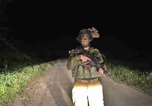 Israeli soldier on the Gaza border (Jerusalem Post)