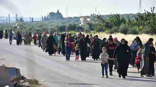 Many thousands of displaced Syrians in Afrin and Idlib will likely be displaced again (AFP)