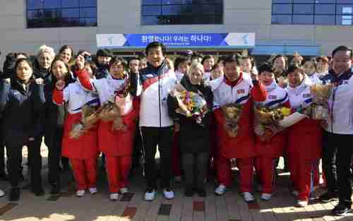 The Korean women's hockey team is planned to include players from both countries (AP)