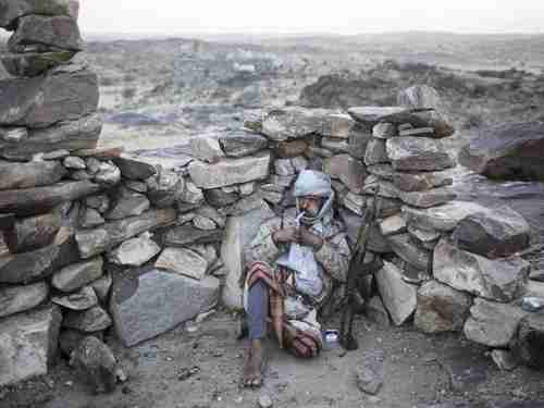 Tribal Yemeni fighter in town of al-Bayda on May 9 (The National)