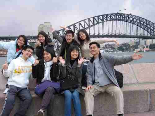 Chinese students in Sydney Australia