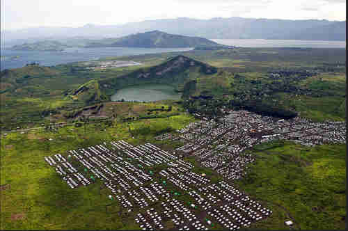 Camps for displaced people, North Kivu province, DR Congo (UN)